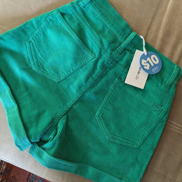 Ghanda Women's Cord Shorts Green - Picture 3 of 9